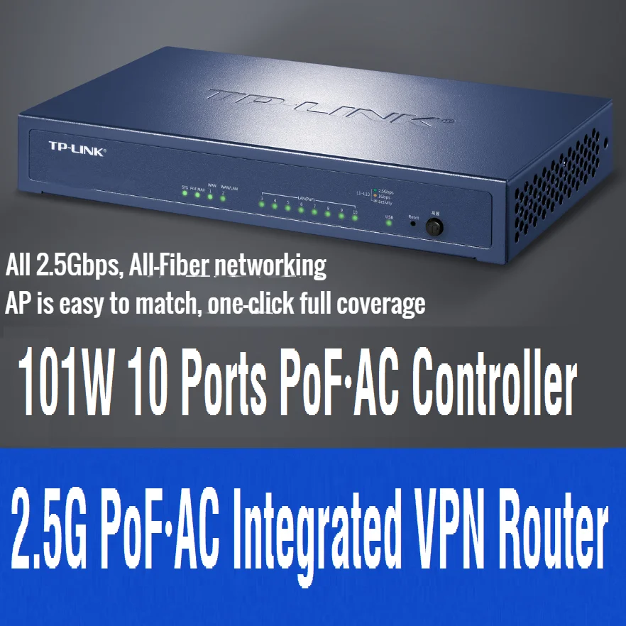 PoF  AC Ʈѷ, 2.5G PoF  AC VPN , 8*2.5G SFP   Ʈ, 2*2.5G RJ45, ߱ ߿, 101W, 10 Ʈ